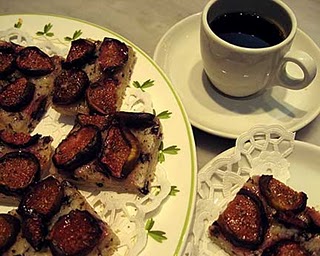 Plate of Fig Cookies and Coffee