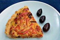 Red Pepper and Tapenade Tart