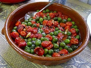 Roasted Castelvetrano Olives & Cherry Tomatoes