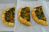 Kale and Squash Tart with Blue Cheese