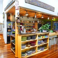 Artist Creates Inspirational Kitchen with Unique Materials