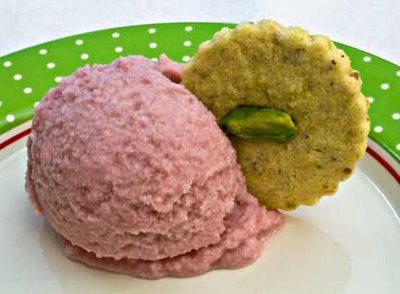 Pomegranate Ice Cream Pistachio Cookies