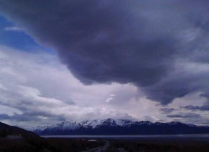  Looking South from Rabbit Creek Overpass, Anchorage AK