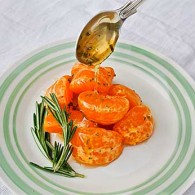 Mandarin Oranges with Rosemary Honey