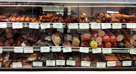 Cured Meats at Eastern European Store & Deli